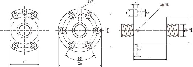 SFI02504-4 滾珠絲桿,